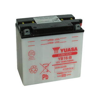 Motobaterie YUASA (originál) YB16-B, 12V,  19Ah