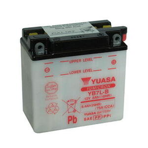 Motobaterie YUASA (originál) YB7L-B, 12V,  8Ah