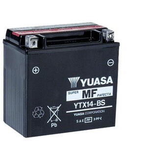 Motobaterie YUASA (originál) YTX14-BS, 12V,  12Ah