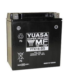 Motobaterie YUASA (originál) YTX16-BS, 12V,  14Ah