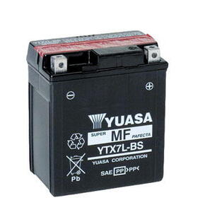 Motobaterie YUASA (originál) YTX7L-BS, 12V,  6Ah