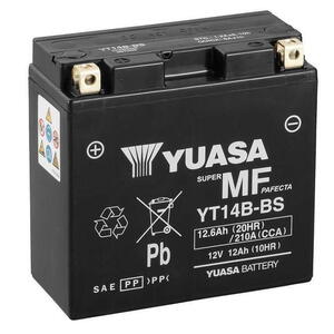 Motobaterie YUASA YT14B-BS 12V 12Ah 210A