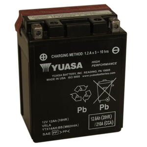 Motobaterie YUASA YTX14AH-BS 12V 12Ah 210A