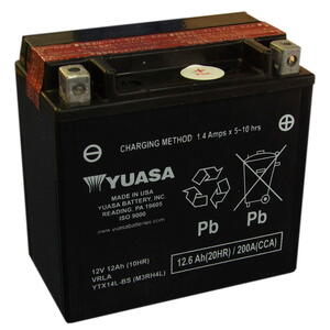 Motobaterie YUASA YTX14L-BS 12V 12Ah 200A