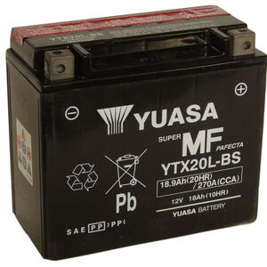 Motobaterie YUASA YTX20L-BS 12V 18Ah 270A