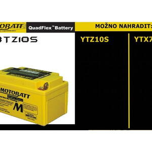 MotoBatt MBTZ10S - 8,6Ah 140A 12V - Baterie přednabitá