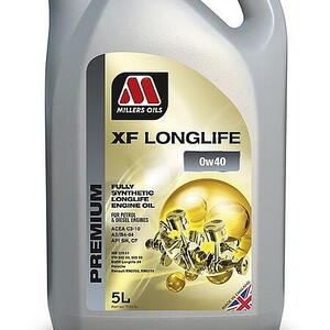 Motorový olej Premium Millers Oils XF Longlife 0w40 5 L 77255 (Akční komplet výměna oleje 