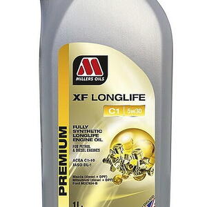 Motorový olej Premium Millers Oils XF Longlife C1 5w30 1 L 62281 (Akční komplet výměna ole