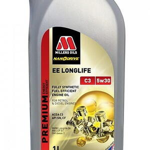 Motorový olej Premium Nanodrive Millers Oils EE Longlife C3 5w30 1 L 77071 (Akční komplet 