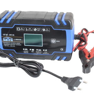 Nabíječka autobaterií, automatická 12V/24V, 8A/4A 2-150 Ah - SATRA