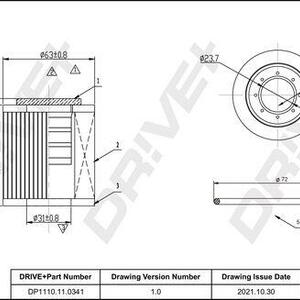 Olejový filtr DRIVE DP1110.11.0341