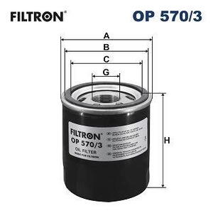 Olejový filtr FILTRON OP 570/3
