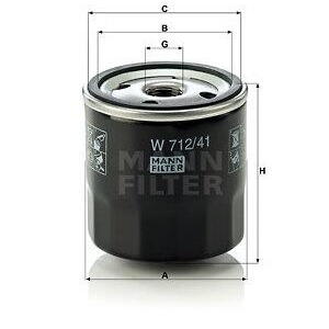 Olejový filtr MANN-FILTER W 712/41