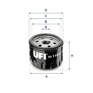 Olejový filtr UFI 23.118.00