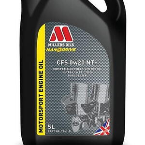 Plně syntetický motorový olej Nanodrive NT+ Millers Oils CFS 0w20 NT+ 5 L 79615 (Akční kom