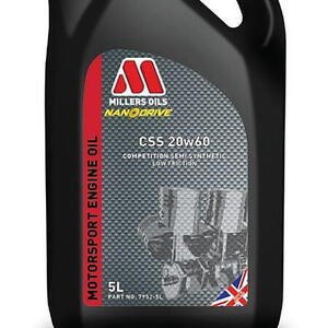 Polosyntetický motorový olej Nanodrive Millers Oils CSS 20w60 5 L 79525 (Akční komplet vým