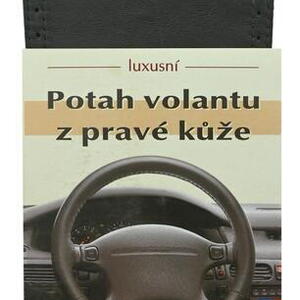 Potah volantu omotávací z pravé kůže A černý PERFO