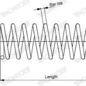 Pružina podvozku MONROE SP3244