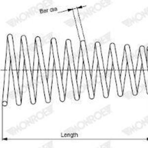Pružina podvozku MONROE SP3285
