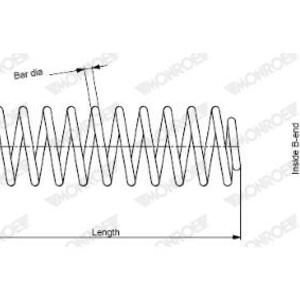 Pružina podvozku MONROE SP3286