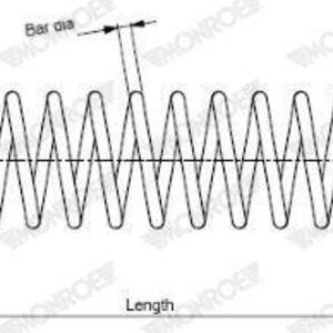 Pružina podvozku MONROE SP3360