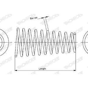 Pružina podvozku MONROE SP3633
