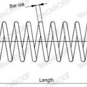 Pružina podvozku MONROE SP3812