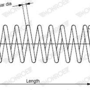 Pružina podvozku MONROE SP3954