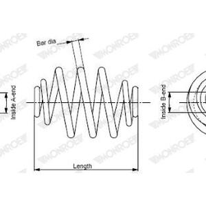Pružina podvozku MONROE SP3989