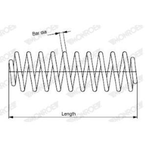 Pružina podvozku MONROE SP4037