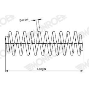 Pružina podvozku MONROE SP4105