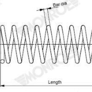 Pružina podvozku MONROE SP4111