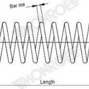 Pružina podvozku MONROE SP4115