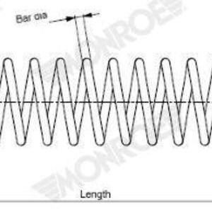 Pružina podvozku MONROE SP4116