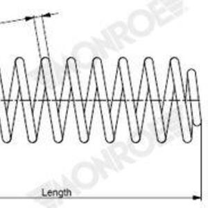 Pružina podvozku MONROE SP4361