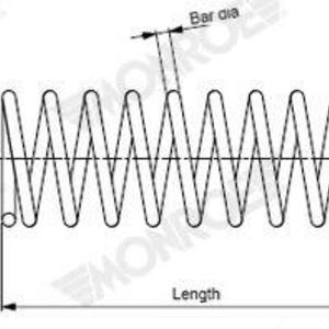 Pružina podvozku MONROE SP4376