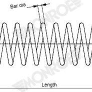 Pružina podvozku MONROE SP4431
