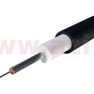 TESLA zapalovací kabel 7 mm silikonový s měděným drátem, černý, 1 m