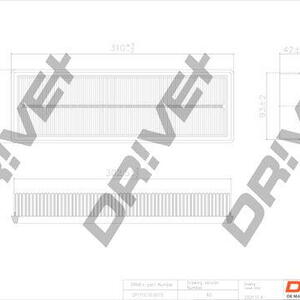 Vzduchový filtr DRIVE DP1110.10.0073