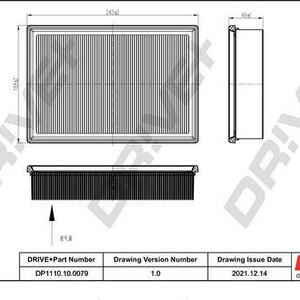 Vzduchový filtr DRIVE DP1110.10.0079