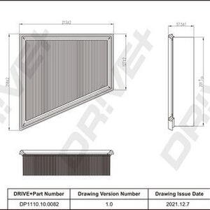 Vzduchový filtr DRIVE DP1110.10.0082