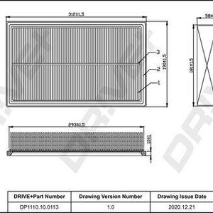 Vzduchový filtr DRIVE DP1110.10.0113