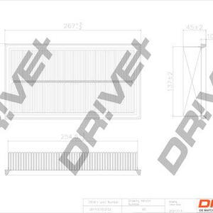 Vzduchový filtr DRIVE DP1110.10.0152