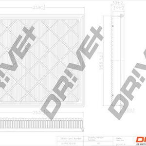 Vzduchový filtr DRIVE DP1110.10.0191