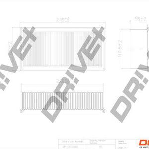 Vzduchový filtr DRIVE DP1110.10.0205