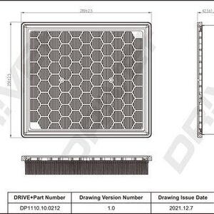 Vzduchový filtr DRIVE DP1110.10.0212