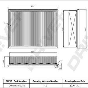 Vzduchový filtr DRIVE DP1110.10.0219