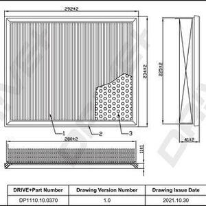 Vzduchový filtr DRIVE DP1110.10.0370