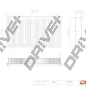 Vzduchový filtr DRIVE DP1110.10.0643