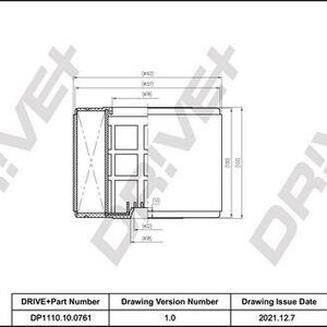 Vzduchový filtr DRIVE DP1110.10.0761